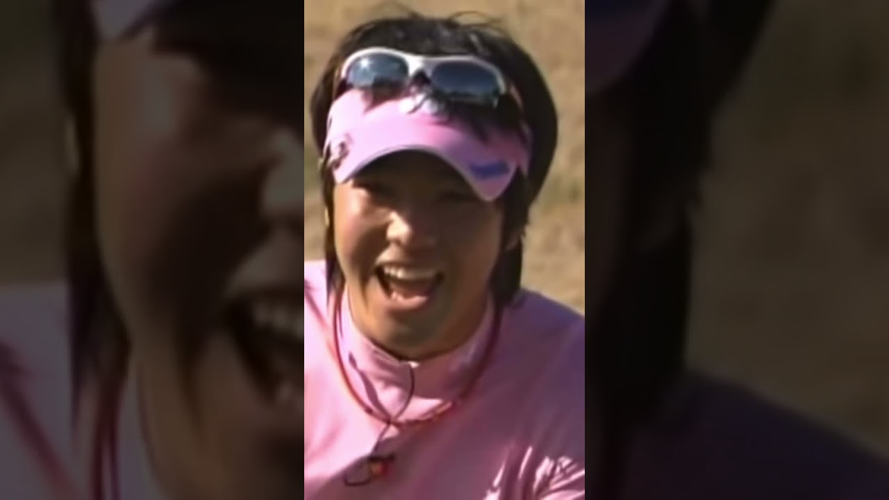 61歳のジャンボ尾崎プロによる174ヤード9番アイアンでのインテンションフック✨石川遼プロもビックリ🤣#ジャンボ尾崎 #インテンショナルスライス #ゴルフスイング