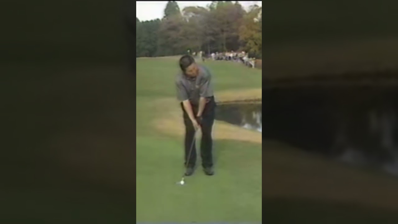 ジャンボ尾崎プロのアプローチ✨1993年太平洋マスターズ #golf #ジャンボ尾崎 #アプローチ