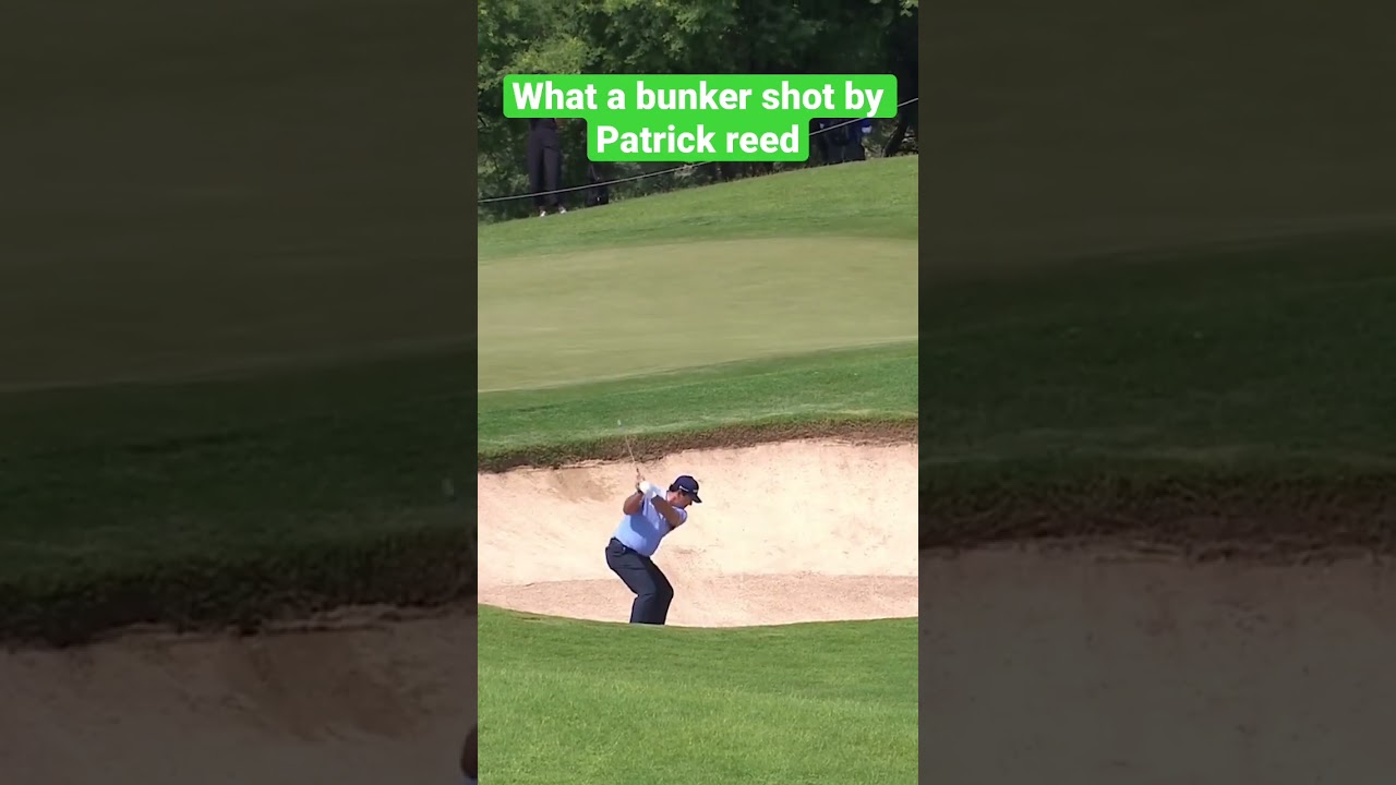 Patrick Reed bunker shot #livgolf #livgolftour