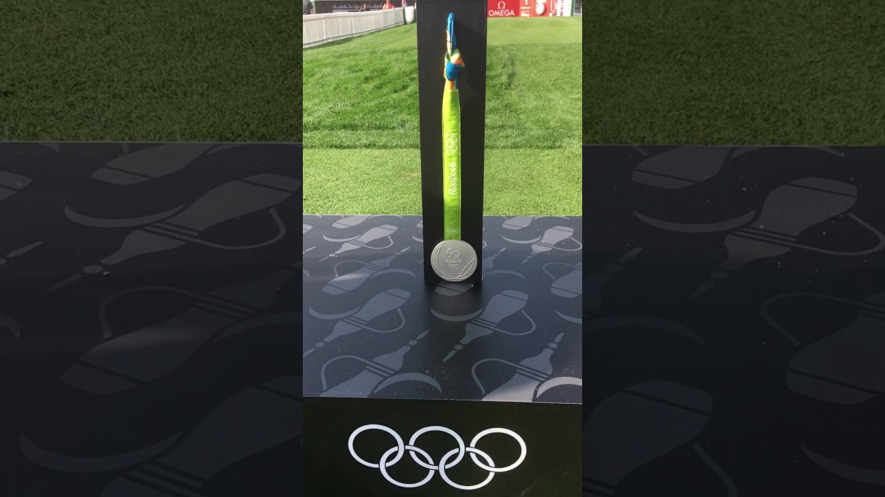 Some of Henrik Stenson's trophy cabinet during the 2017 Dubai Desert Classic