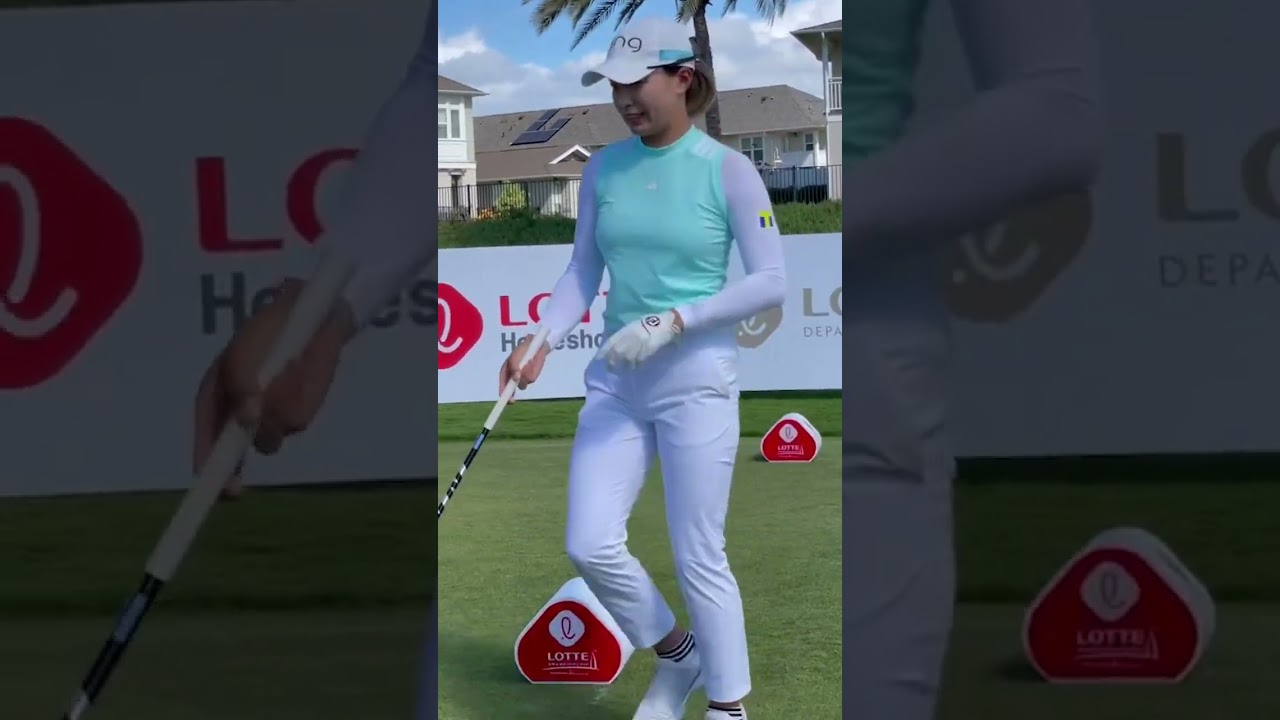 パワーヒッター「渋野日向子」ファンタスティックスイングモーション,Hinako Shibuno Pre Shot Routine & Power Swing Motion 2023