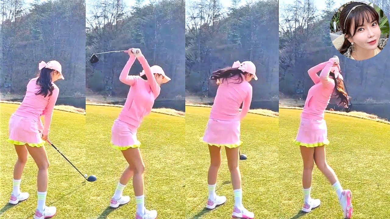 アン シネ Shin Ae Ahn プロゴルファー DRIVER SHOT SLOW MOTION !!!