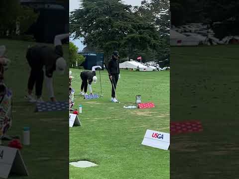 Michelle Wie front on golf swing