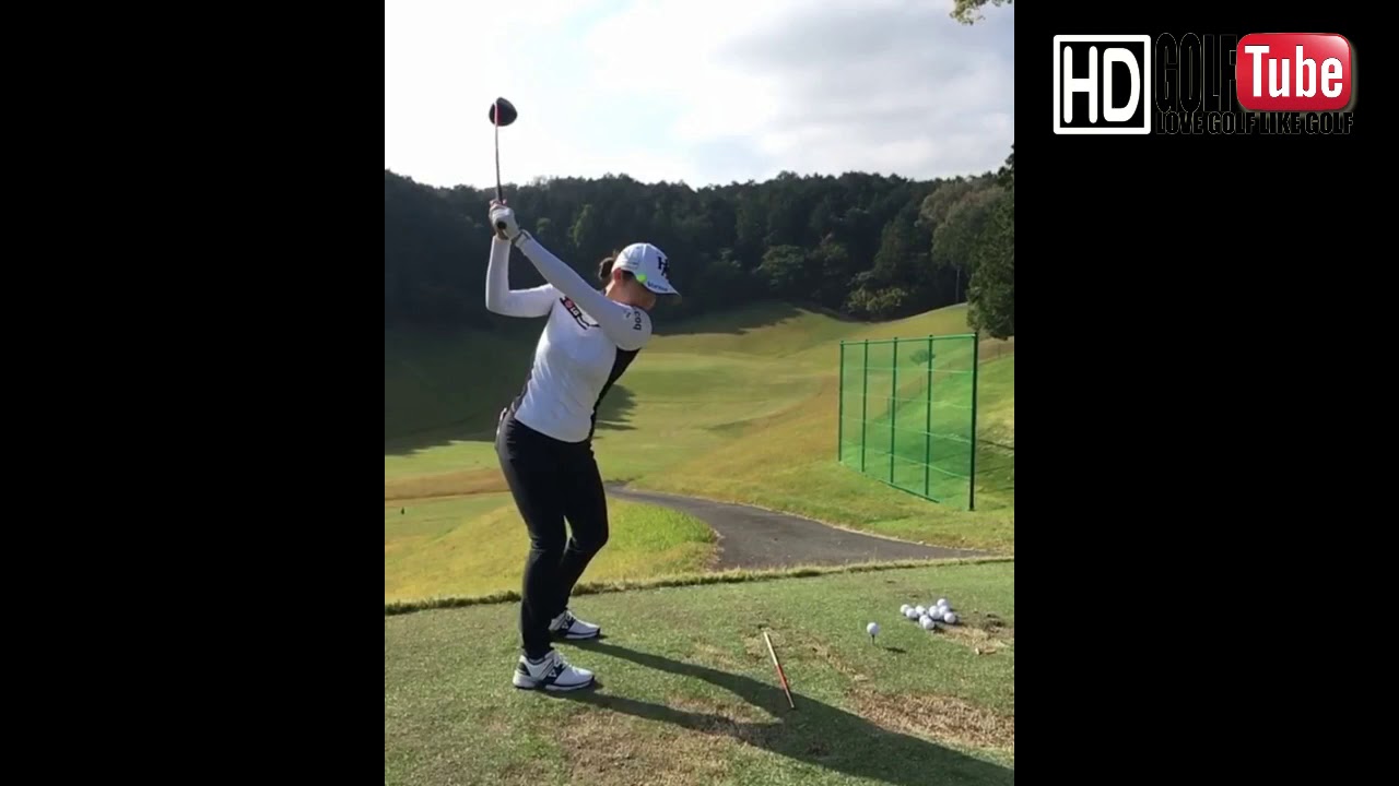 【ゴルフ】lee bo mee プロ　イ・ボミプロ　ドライバーショットスウィング no2