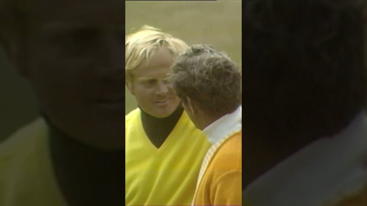 Jack Nicklaus couldn't contain his joy at The Open - Doug Saunders ducked for cover 😂 #shorts
