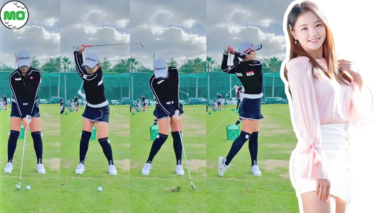 セキユウティン Shi Yuting  中国の女子ゴルフ スローモーションスイング!!!