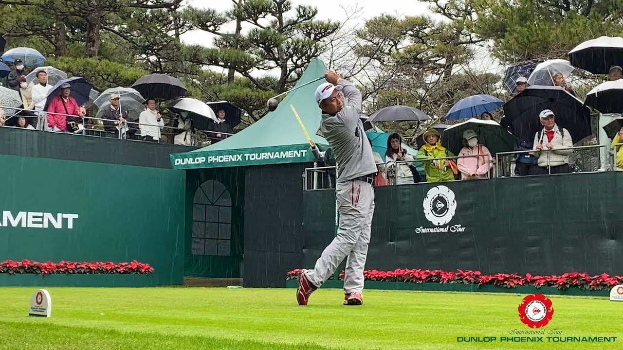 【男子ゴルフ】2010年覇者 池田勇太、米ツアー選手 M・ホーマ、稀代の飛ばし屋 C・キムのスタートホールティショット！2019 ダンロップフェニックストーナメント 2nd Round
