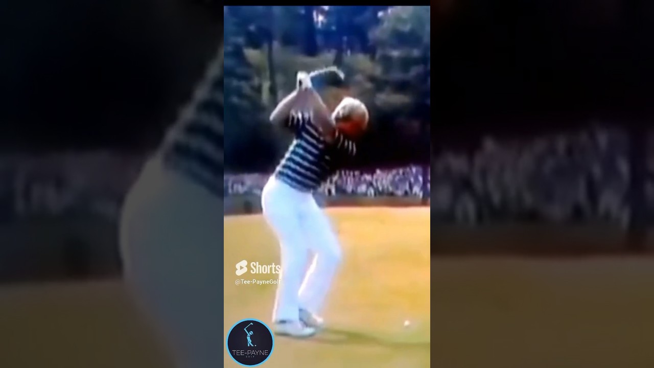 Jack Nicklaus 1-iron During 1975 Masters Victory #golf #golfswing #jack#fyp Was Jack Doing it Wrong?