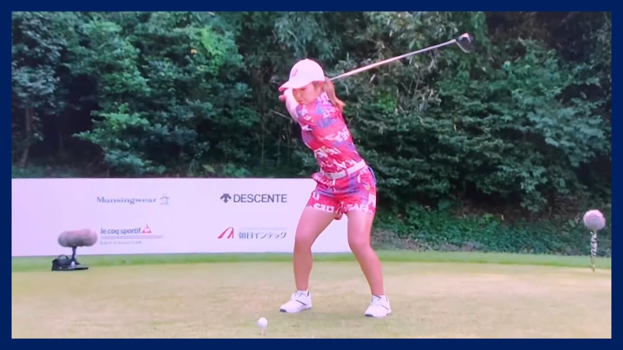 トッププロゴルファー「古江彩佳」の完璧なゴルフスイングモーション＆スローモーション, "Ayaka Frue" Perfecr golf swing motion & Slow motion 2023