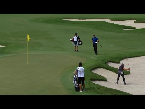 Martin Kaymer's beautiful bunker hole out at Cadillac Championship