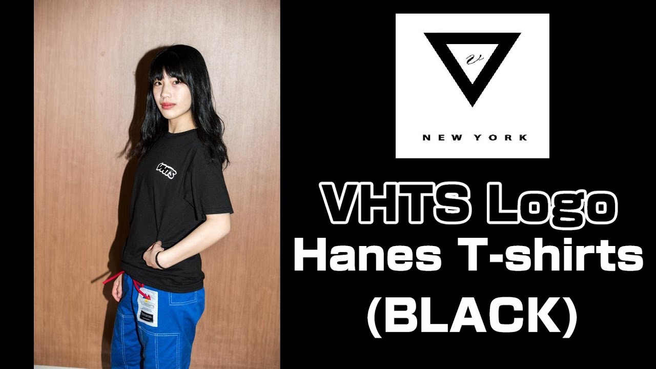 吉川桃加選手(禅道会 駒ヶ根道場) VHTS Logo Hanes T-shirts (BLACK) #ブラジリアン柔術