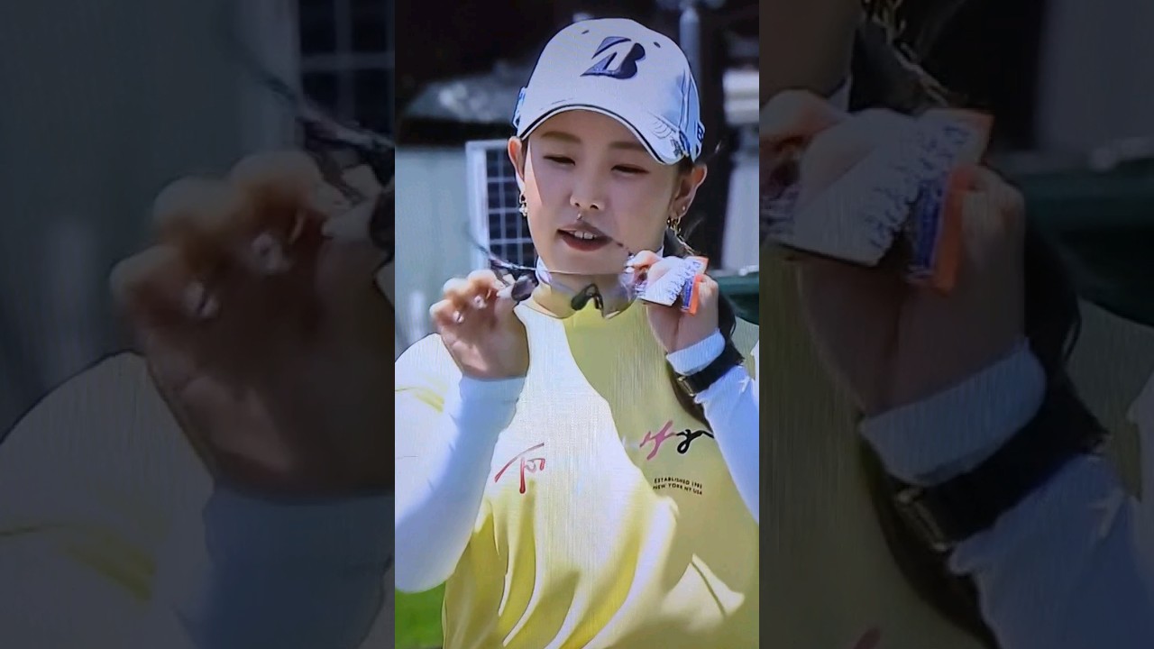 【貴重映像】吉田優利  サングラス洗浄中  ヨネックスレディス #shorts #吉田優利