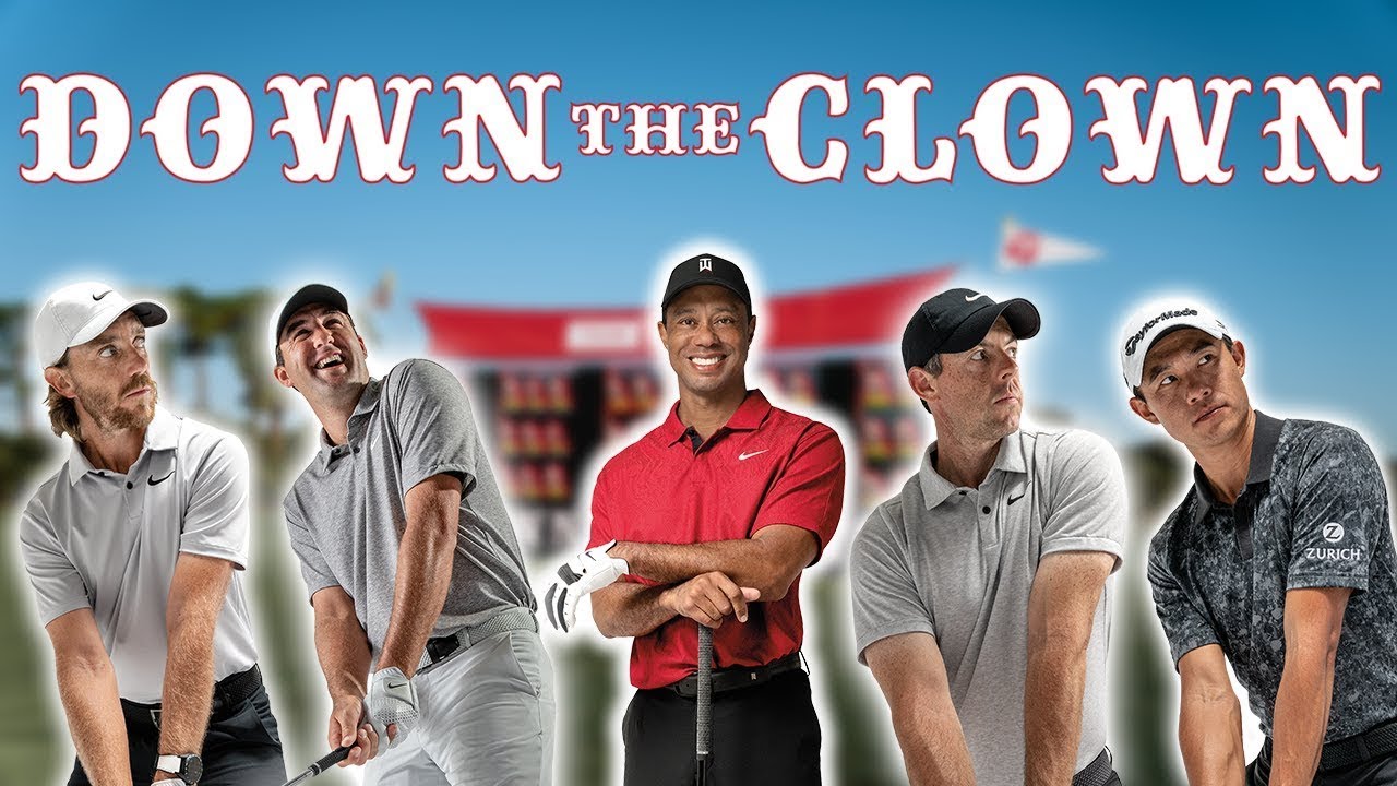 【超豪華】チームテーラーメイド共演！アイアンショットでピエロを倒せ！【Down The Clown】 #タイガーウッズ