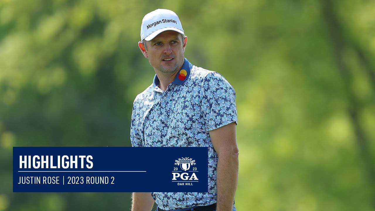 Justin Rose Cards an Even-Par 70 | Round 2 | 2023 PGA Championship