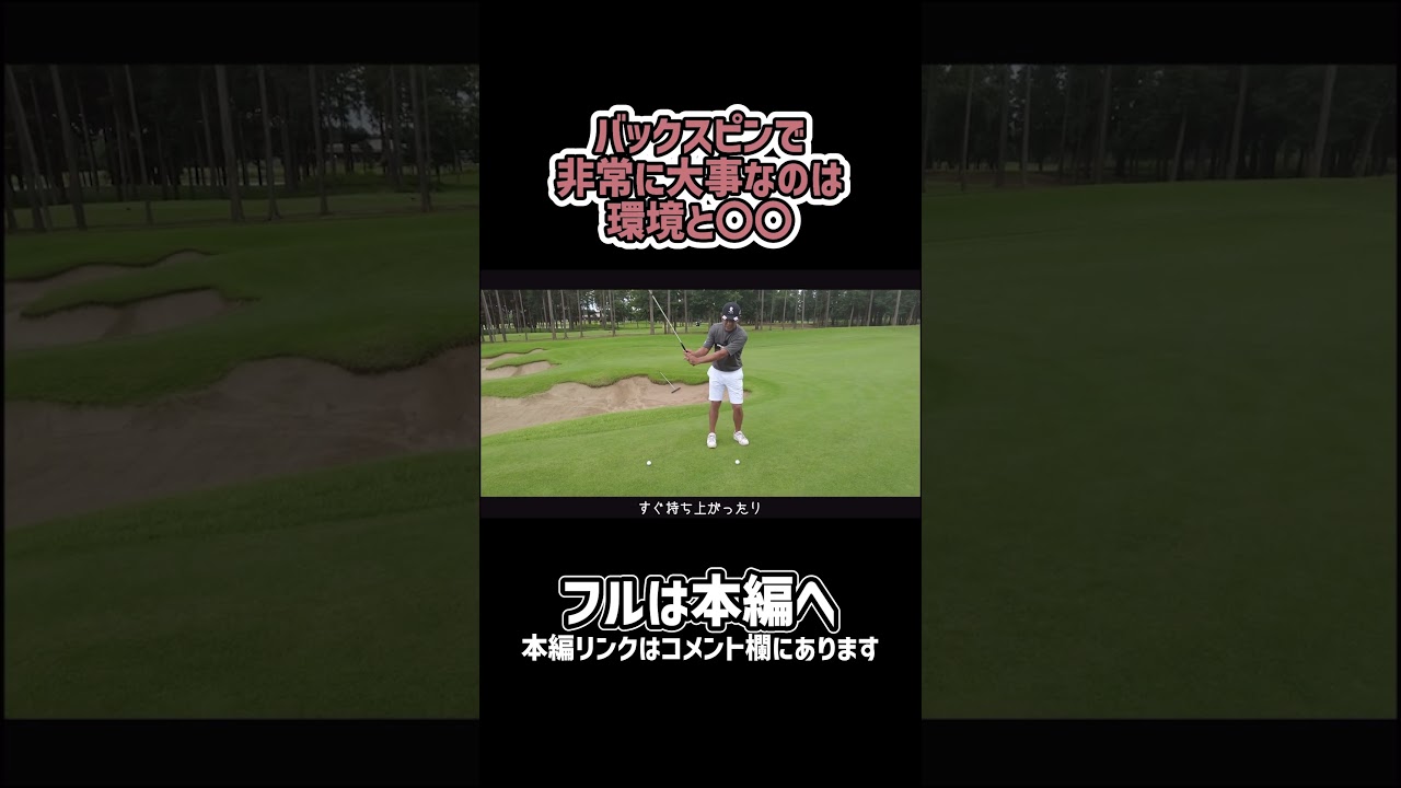 【ゴルフ】バックスピンを打つにはこれが大事！#ゴルフ #shorts #矢野東