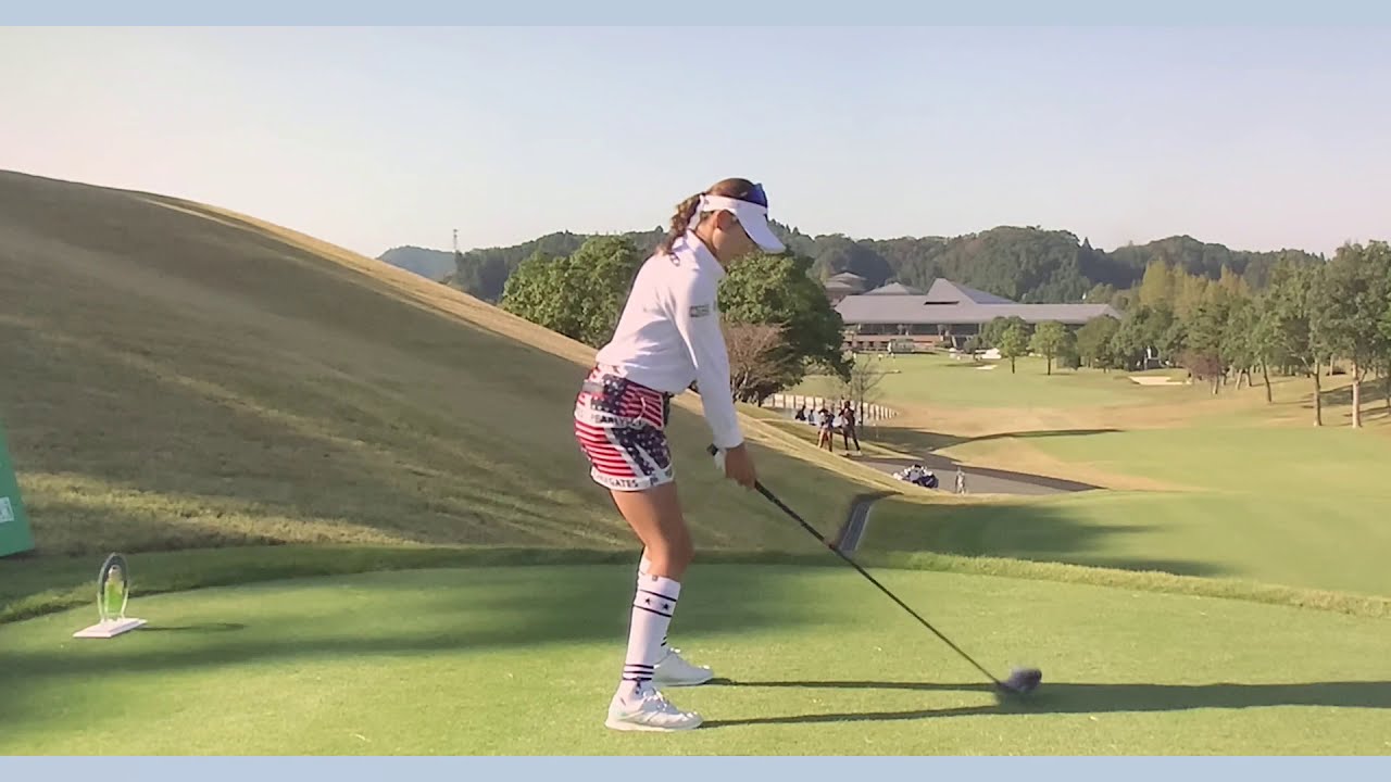 【ゴルフ】 原英莉花 スイング