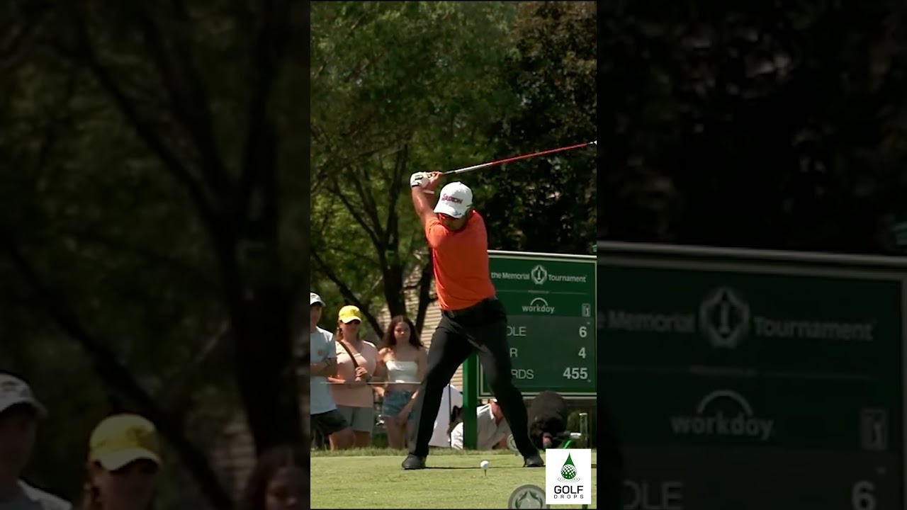 Unleashing Pure Power: Hideki Matsuyama's Majestic Swing at The Memorial Tournament #Shorts