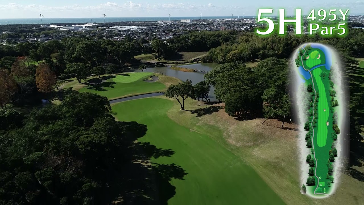 小笠コース5番ホール：チャンピオンコース