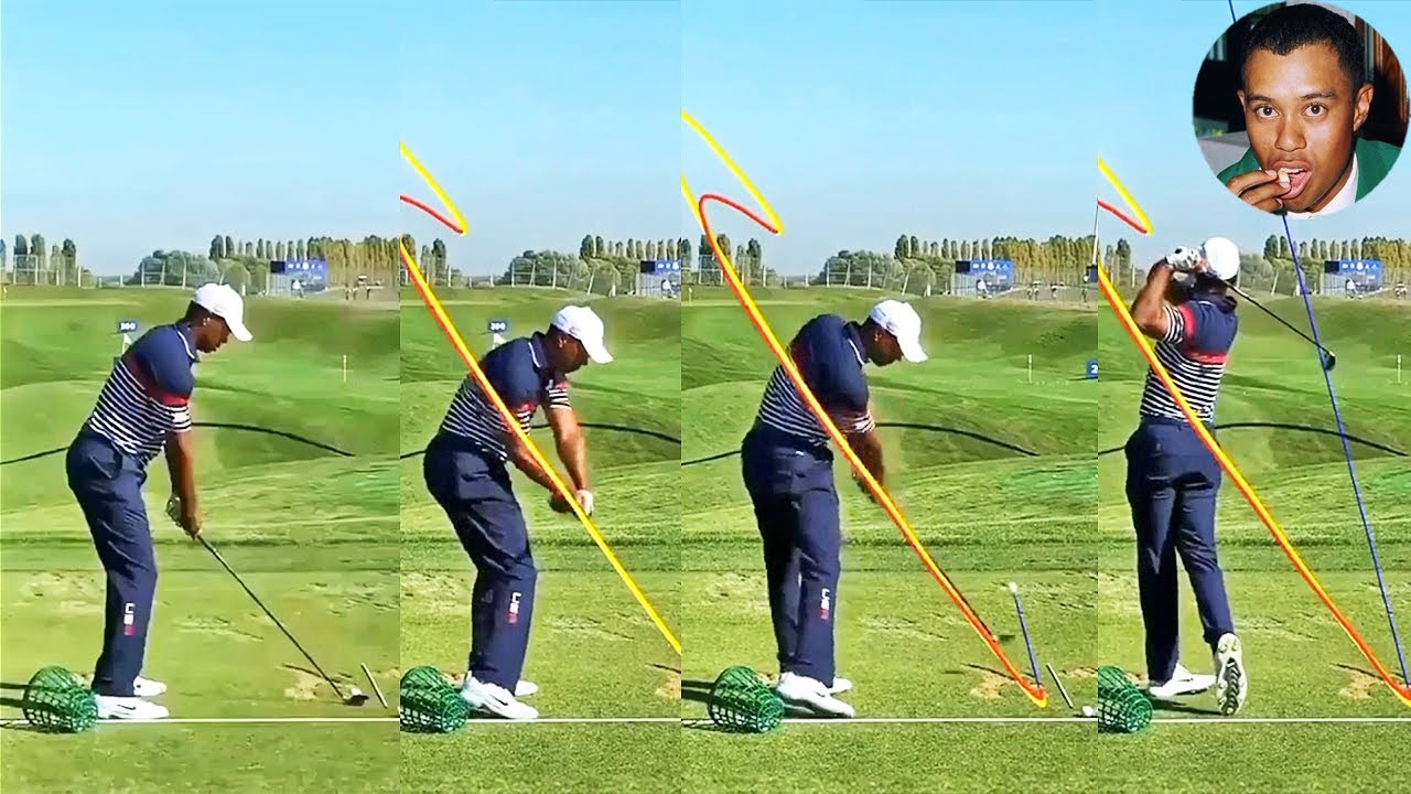 タイガー・ウッズ Tiger Woods プロゴルファー DRIVER SHOT SLOW MOTION !!!