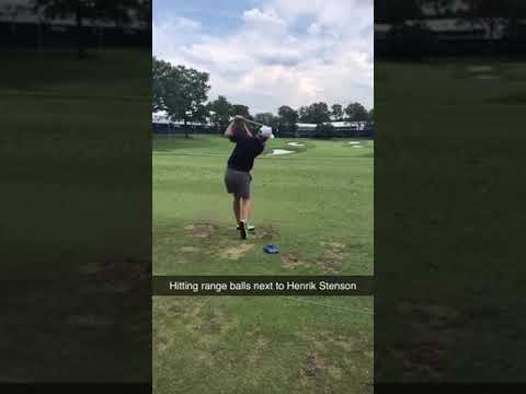 Driving range beside Henrik Stenson #shorts