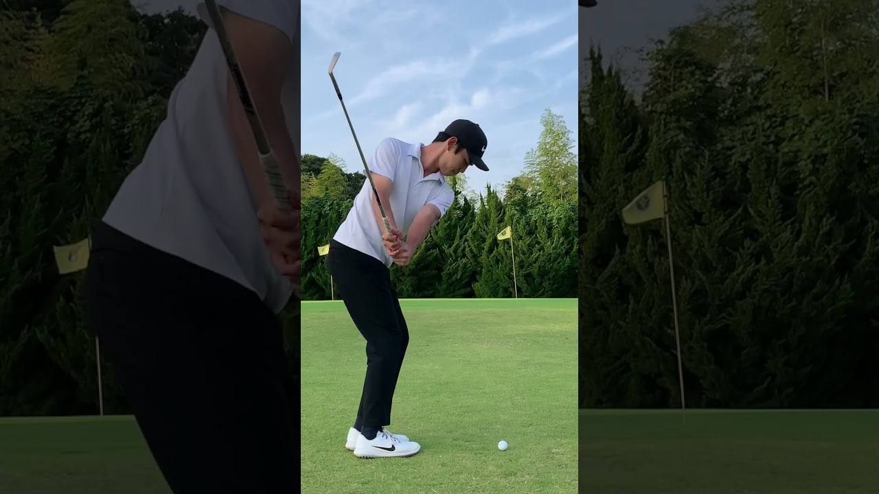 ストレス解消できるレベルでインパクトの音が気持ちいい動画。【アプローチ】 #short #shorts #golf #golfer #golflife #ASMR #ストレス解消