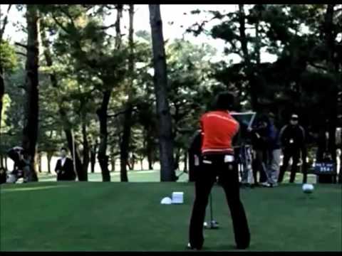 森田理香子スイング動画☆アイアンと同じスイングででドライバーショット