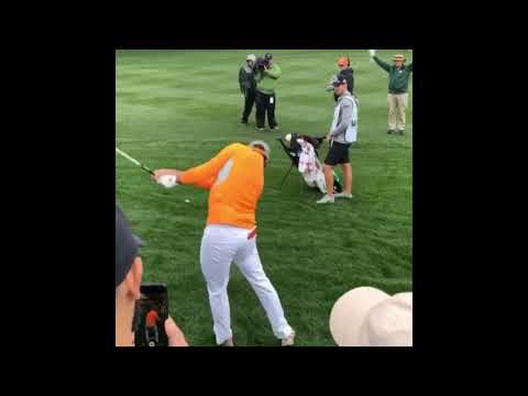 【背面アングル】リッキーファウラー（RickieFowler）アイアンスイング　スローモーションあり