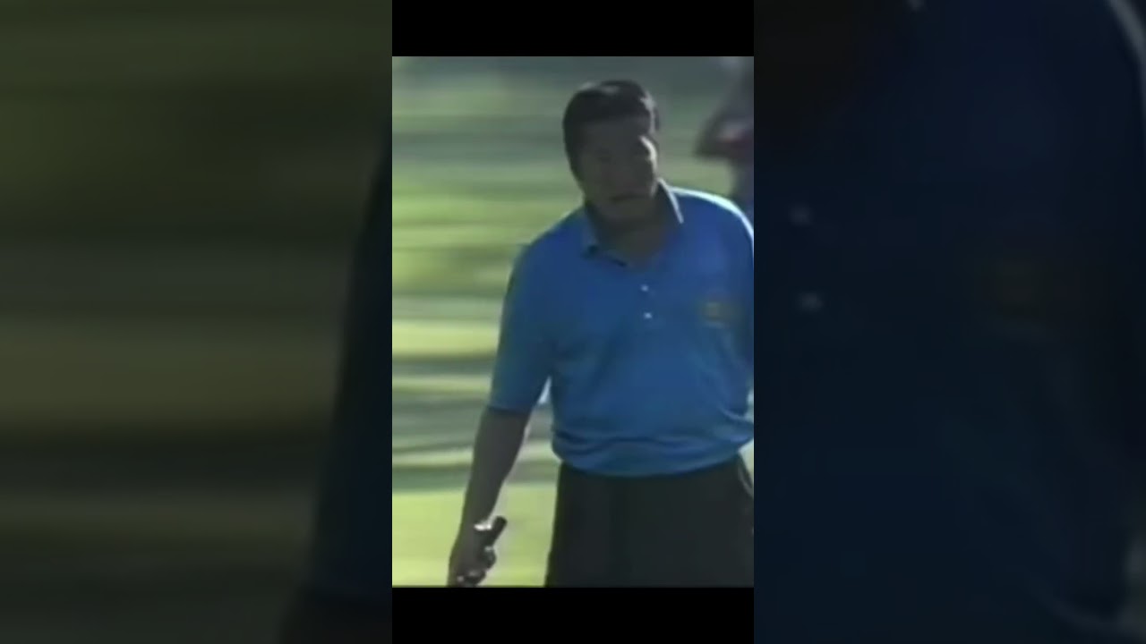 ジャンボ尾崎プロ✨1994年ダンロップフェニックス17H噴水にカップイン😱 #golf #ゴルフ #ゴルフスイング #ジャンボ尾崎 #アイアン