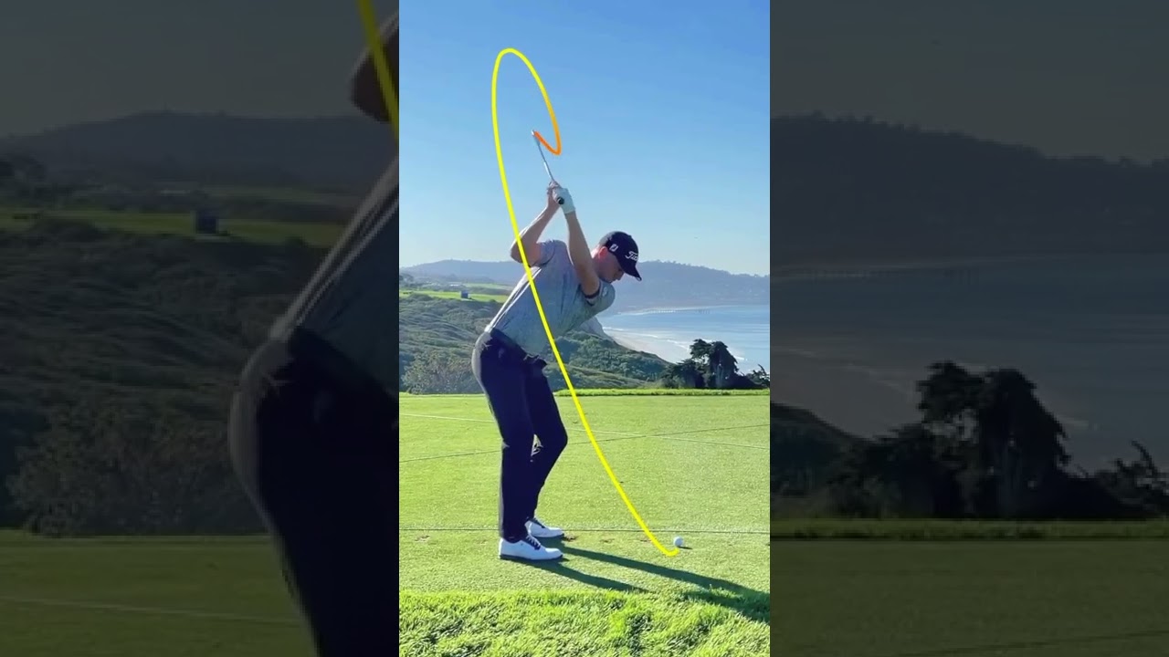 Justin Thomas slow motion golf swing on Shot Tracer app