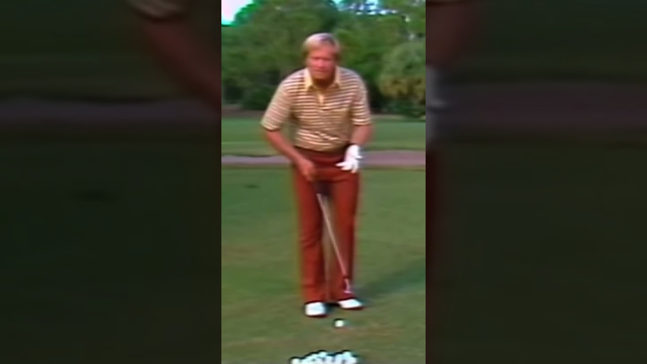 How Jack Nicklaus used a SW for a 50yrd pitch #shorts #golf #golfswing #golftips