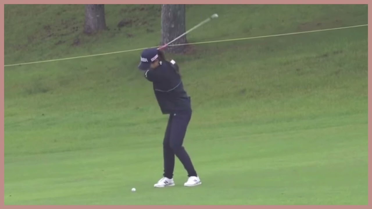 【ゴルフ】 金澤志奈　スイング