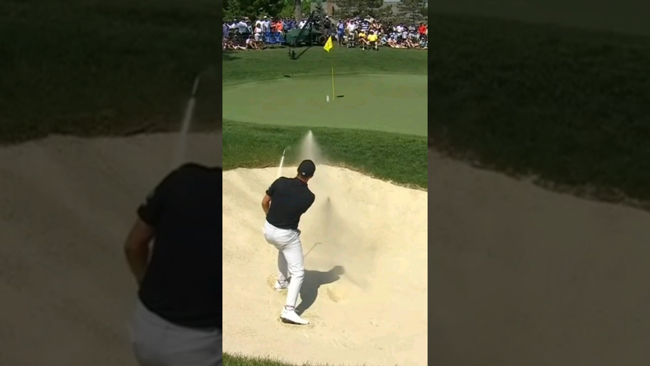 Jordan Spieth Amazing shot from the Bunker 👀#shorts