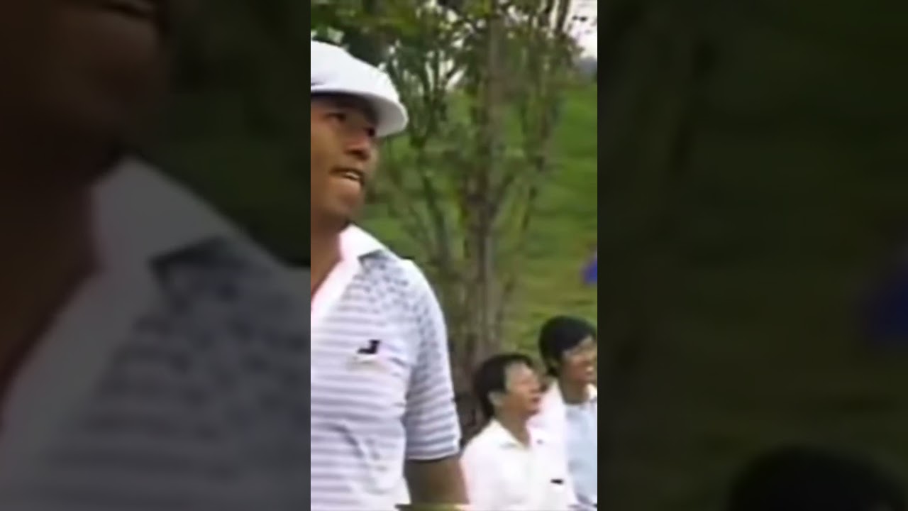 ジェット尾崎プロ（尾崎健夫）パーシモンで290ヤード越えショット✨ #golf #ドライバーショット  #パーシモン #ゴルフスイング #尾崎健夫