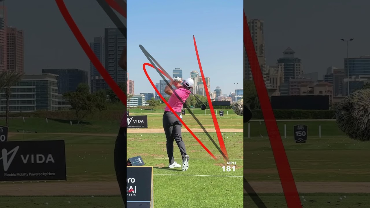 Rory Mcilroy golf swing on the Shot Tracer app 🔥