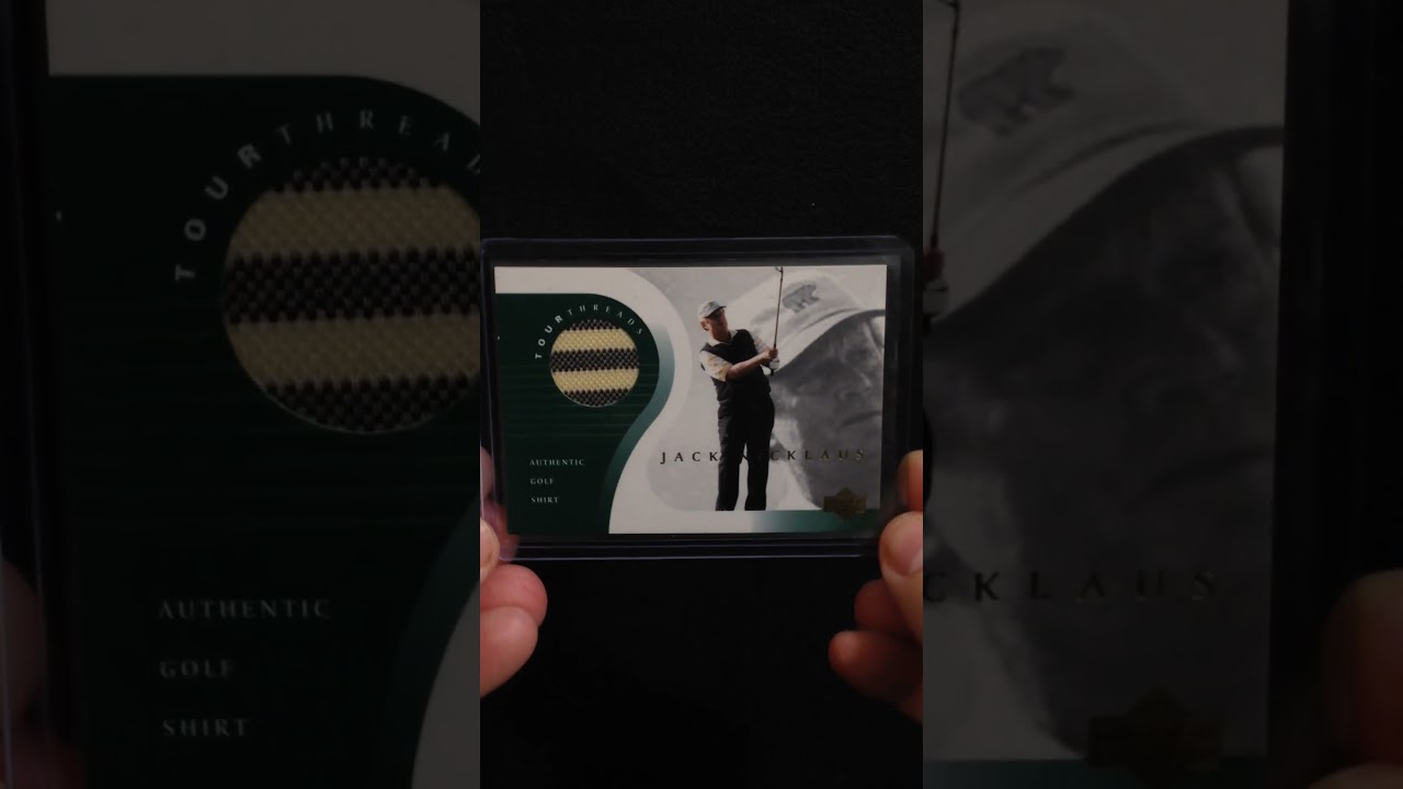 What's In The Mail? Ep-13 Jack Nicklaus 2001 Upper Deck Tour Threads Golf Card SHIRT RELIC #Shorts