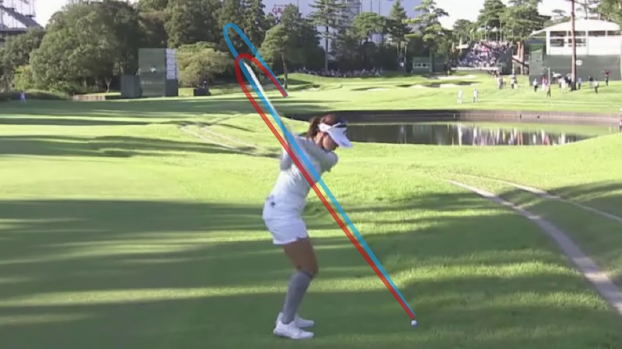 柏原明日架プロのスウィンプレーン 『2018日本女子オープン二日目』