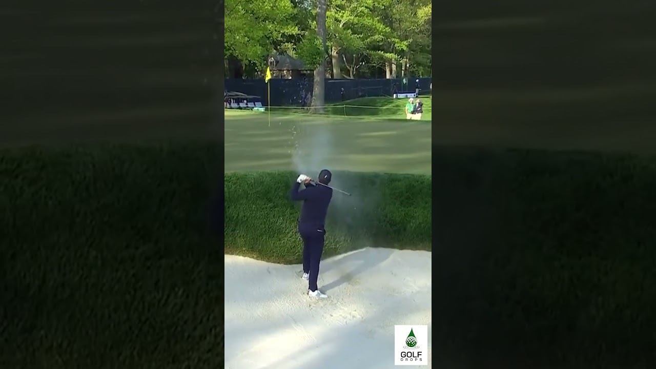 Near Miss for Birdie Justin Rose's Unbelievable Approach Shot at the PGA Championship #Shorts