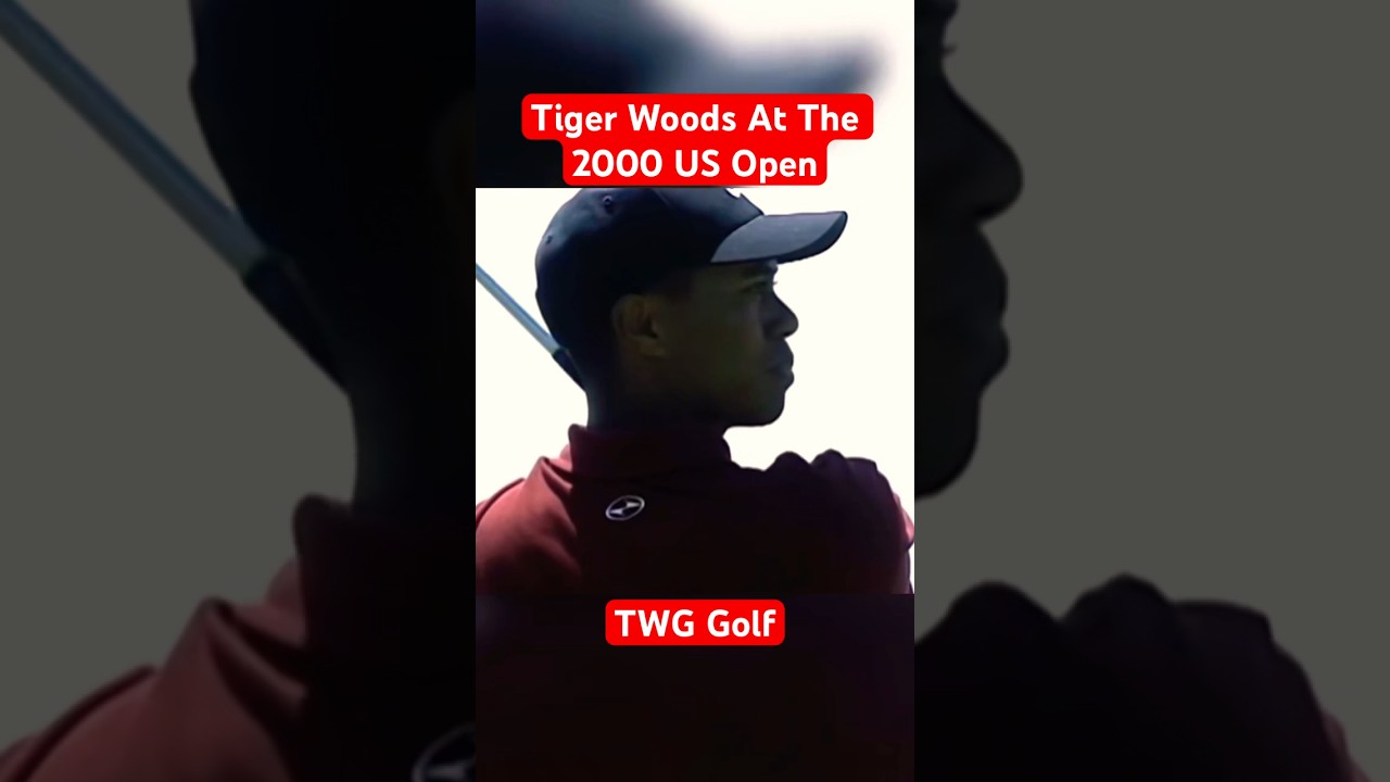 Tiger Woods hits a stinger at the 2000 US Open. New upload in the description!