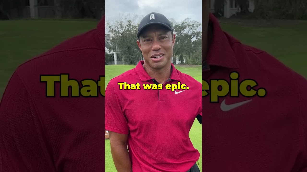 Who’s The Best Celebrity Golfer Tiger Has Ever Played Against? Tiger Woods Q&A !! #golf #shorts