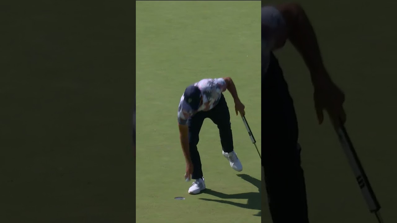 Sometimes all you can do is shrug 🤷‍♂️😂 Rickie Fowler with the best reaction of the week. #USOpen