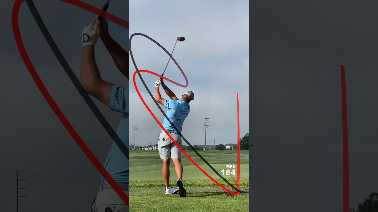 Bryson DeChambeau golf swing on Shot Tracer. #golf #golfswing