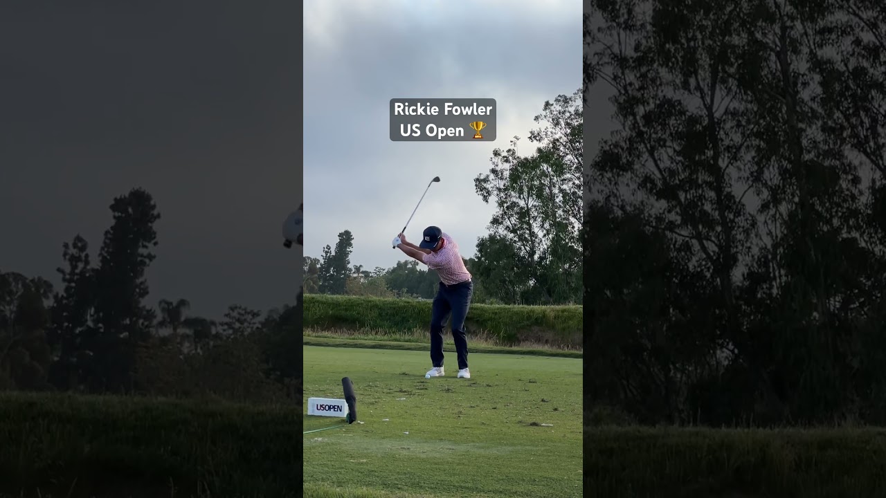 Rickie Fowler US Open Golf 2023 LA CC - Slow Motion Swing