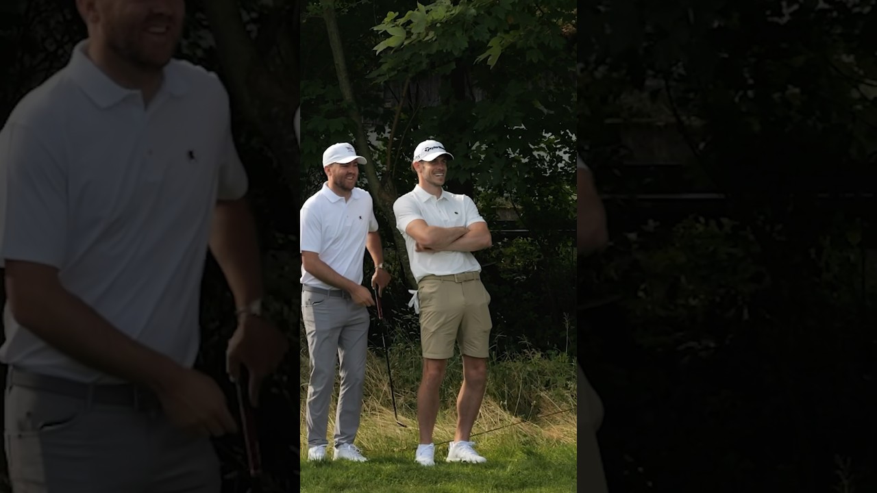 352 yds to the pin, into wind. RIGHT DOWN THE MIDDLE. #shorts #golf