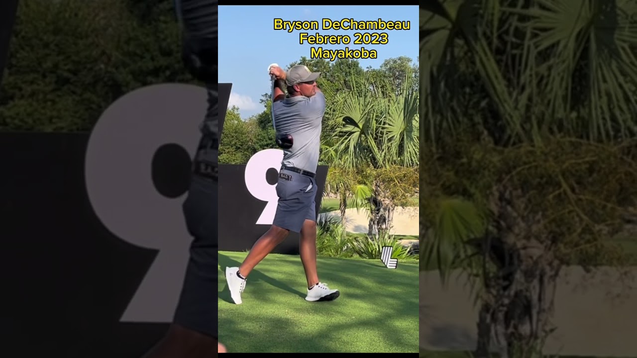 Bryson Dechambeau slowmo swing
