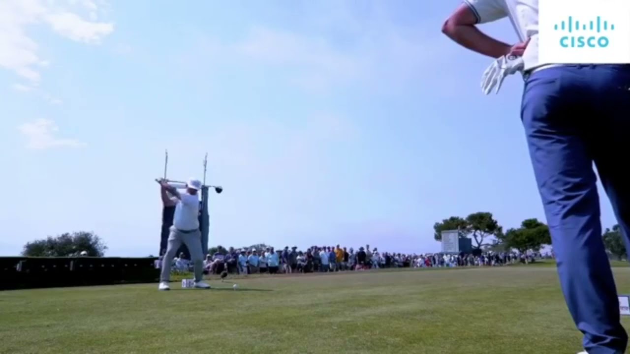 Chez Reavie slow motion golf swing motivation. How to swing to lead Fortinet Championship #bestgolf