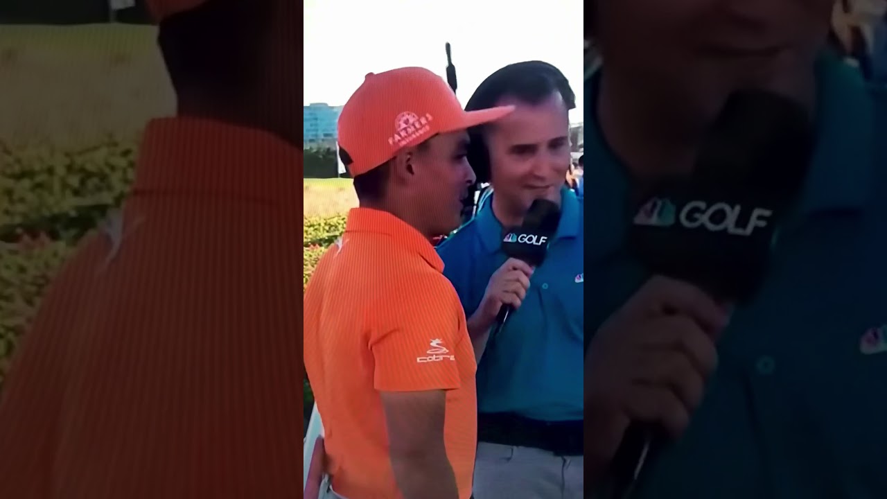 Rickie Fowler and Jordan Spieth high five funny #shorts