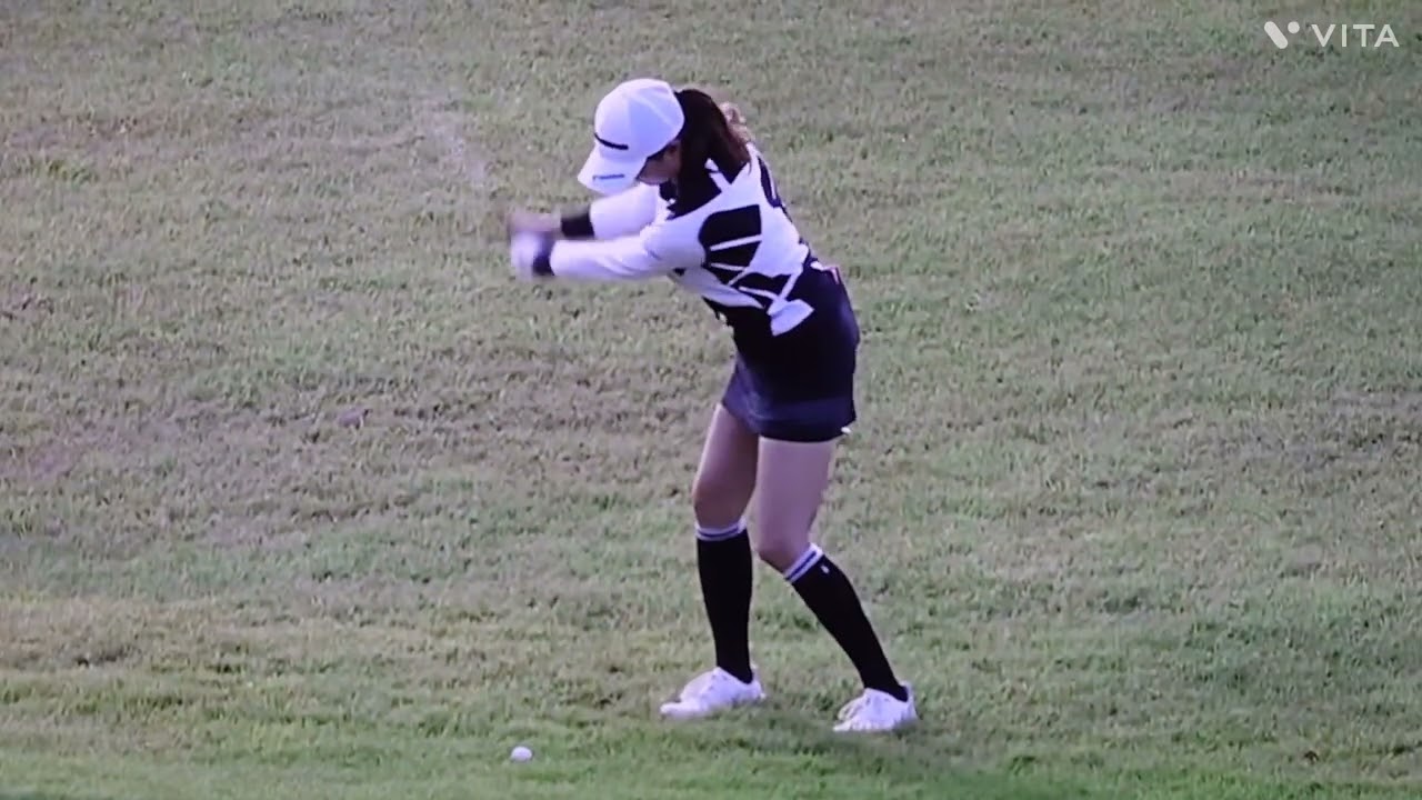 新垣 比奈プロ💕ナイスアプローチ👍最近、調子が悪い‼️頑張って👊😆🎵