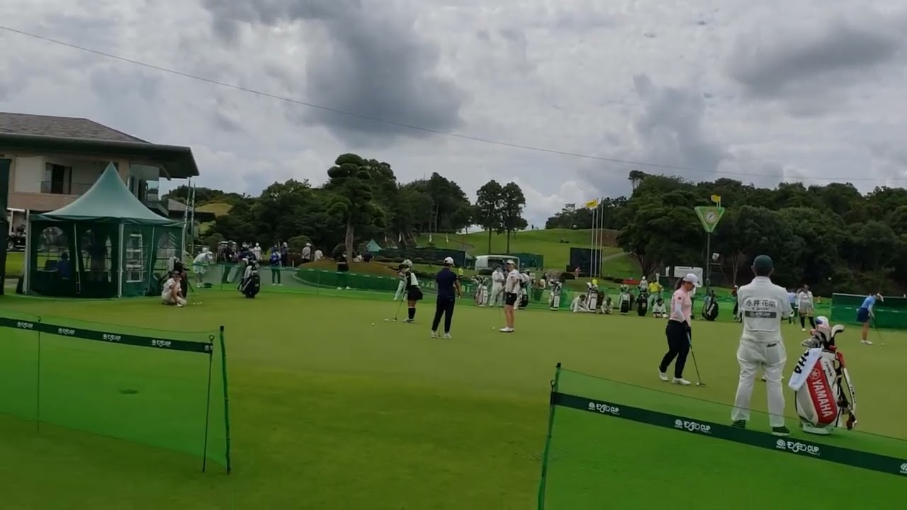 アースモンダミン '21の想い出 #永井花奈 #稲見萌寧 #吉元ここね (小さく)#キムハヌル #原英莉花　