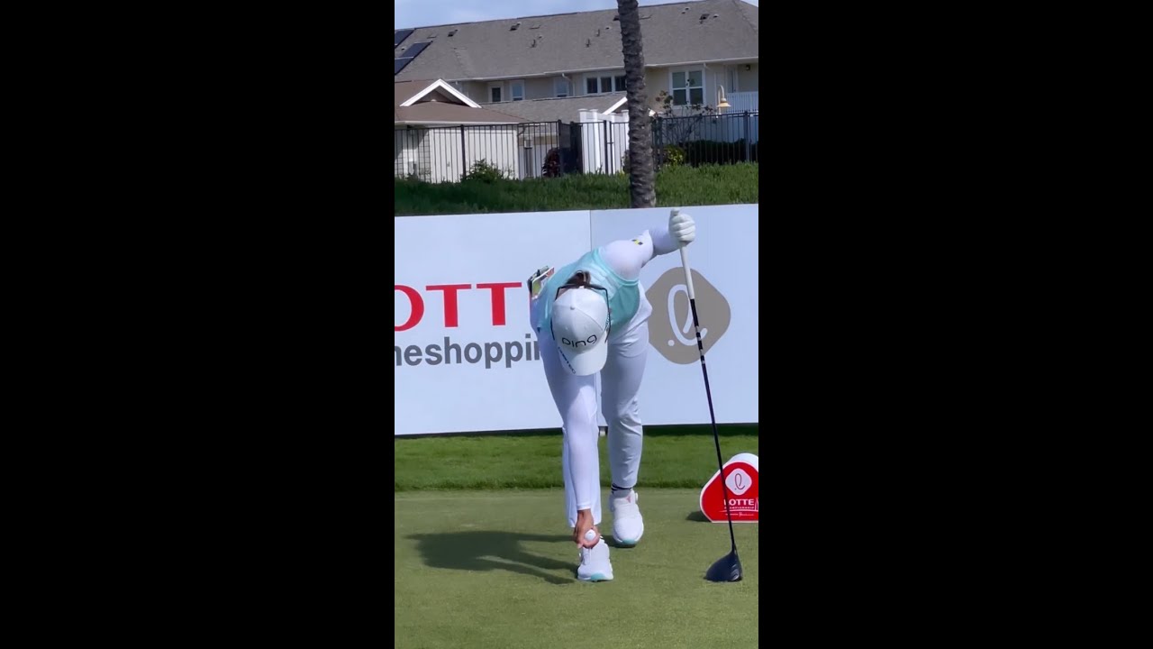 パワーヒッター「渋野日向子」ファンタスティックスイングモーション,"Hinako Shibuno" Pre Shot-Routine & Power Swing Motion 2023