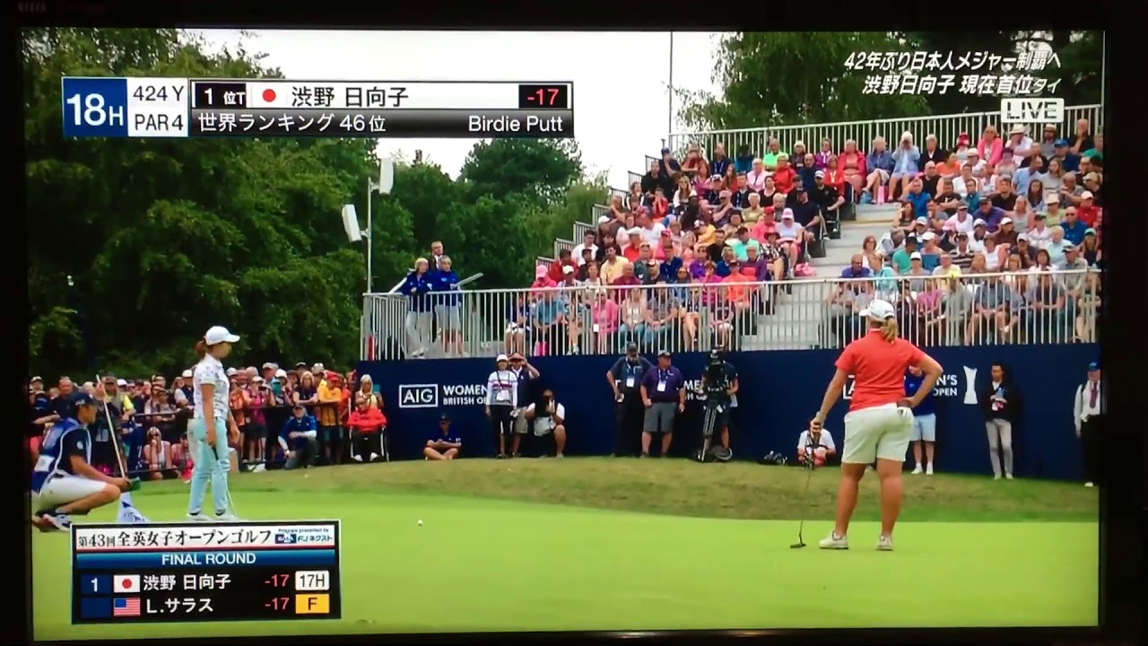 渋野日向子全英女子オープンV、最終18Hラストパット、優勝を決めたバーディー | Sports Lab. by 岡山眼鏡店